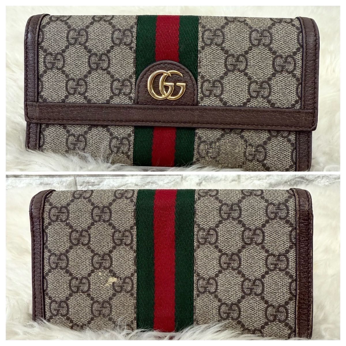 GUCCI グッチ オフディア 長財布 シェリーライン