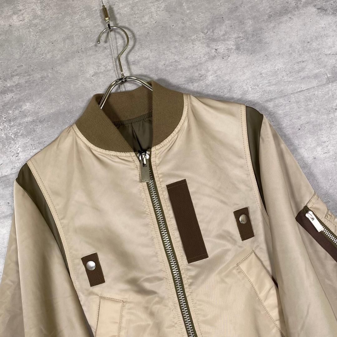 sacai』サカイ (3) ツイルミックスケープ ボンバー ブルゾン sacai』サカイ (3) ツイルミックスケープ ボンバー ブルゾン