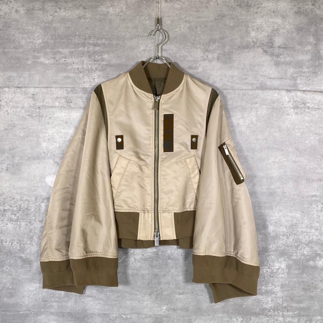 sacai』サカイ (3) ツイルミックスケープ ボンバー ブルゾン sacai』サカイ (3) ツイルミックスケープ ボンバー ブルゾン