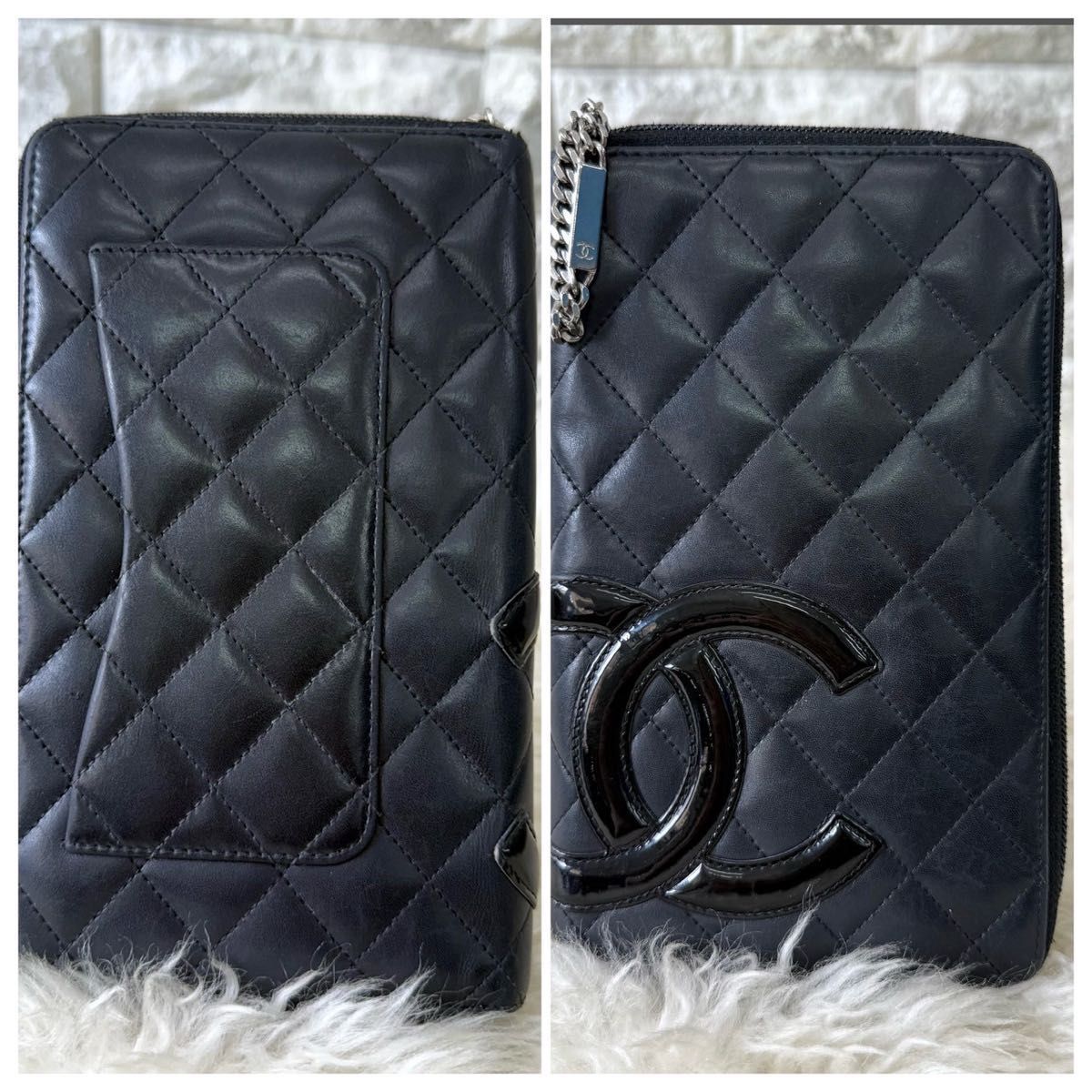CHANEL シャネル カンボンライン オーガナイザー 長財布 ココマーク