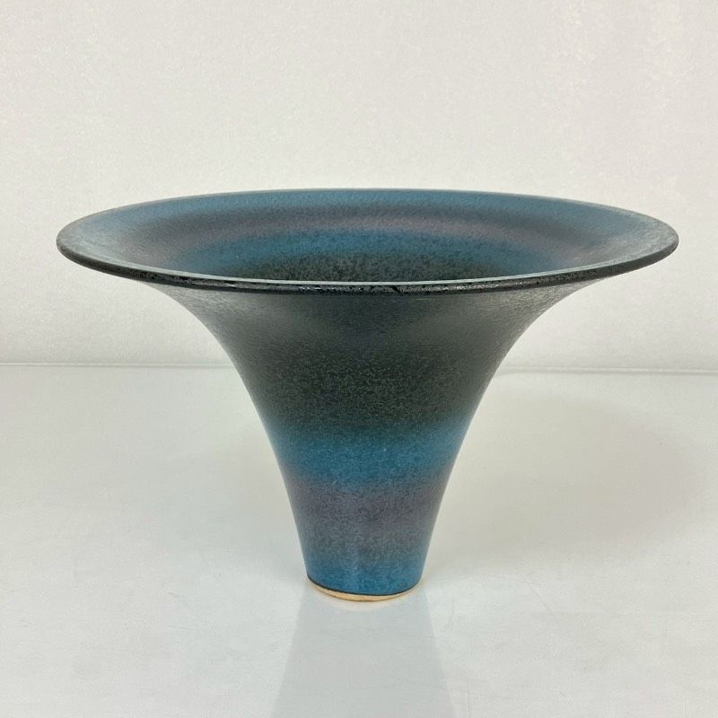 池坊 花器 花入 花活け 華道具 フラワーベース 池坊好み ブルー グレー