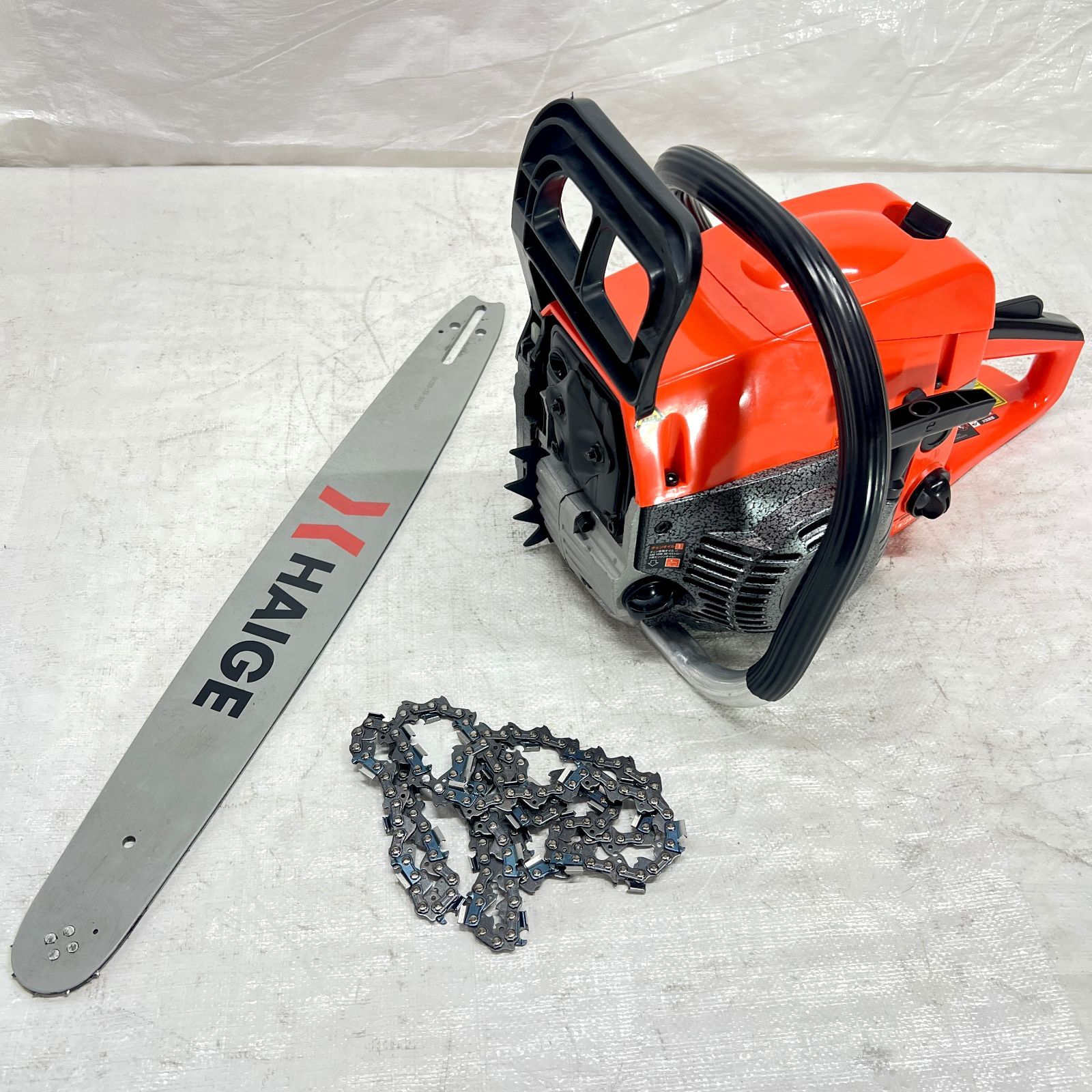 品】 チェーンソー 20インチ (50cm) エンジン式 52cc 2サイクル 3馬力 