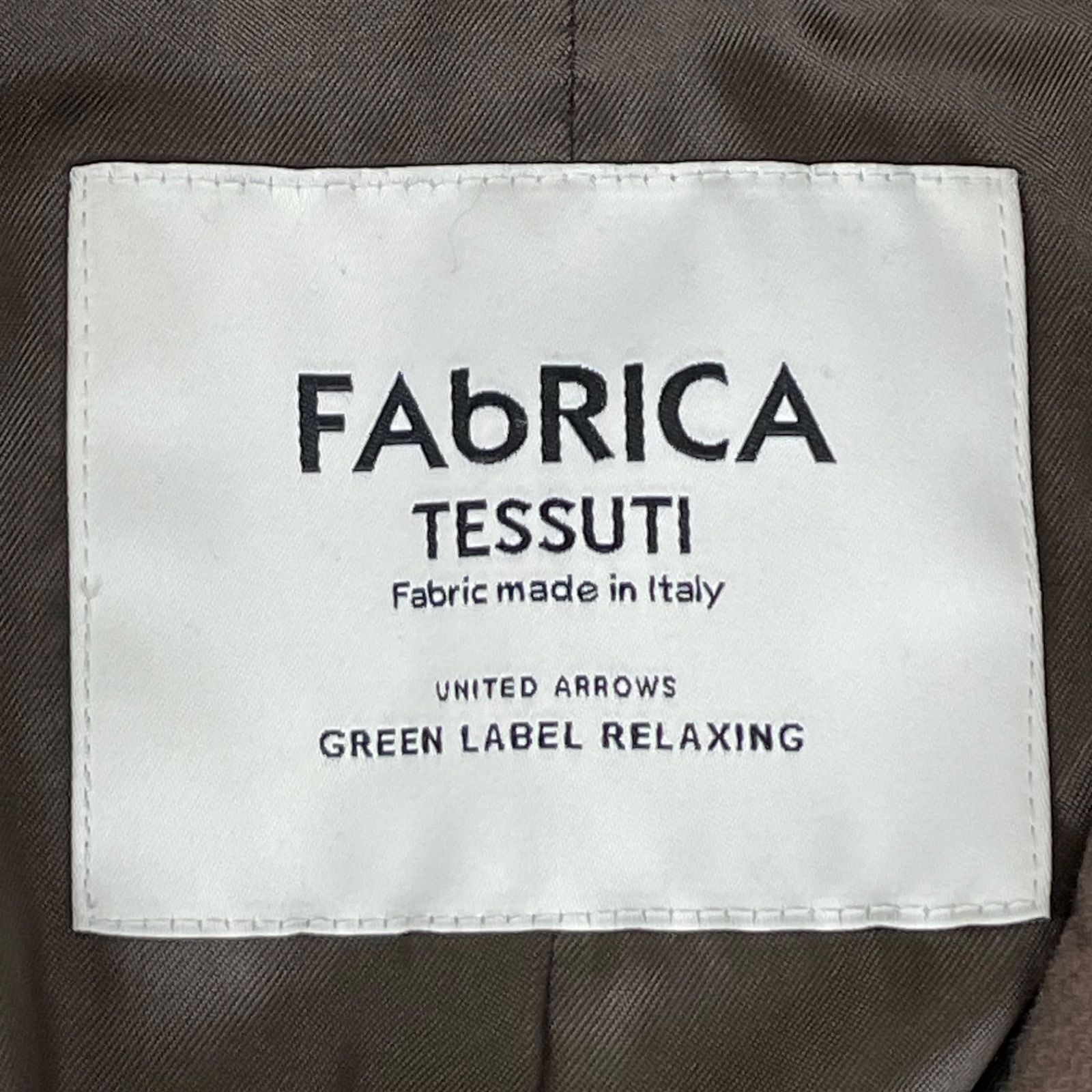GREEN LABEL RELAXING FABRICA TESSUTI M チェスターコートカシミヤ混 