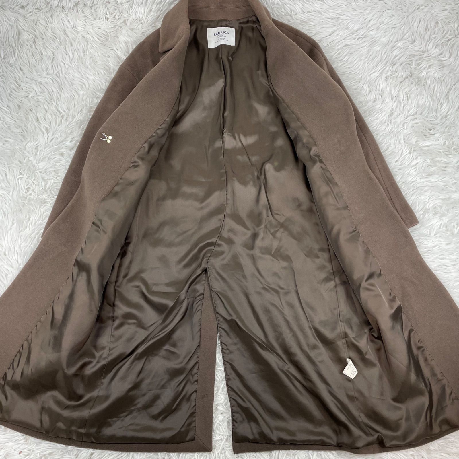 GREEN LABELRE LAXING カシミヤ混 ロングコートFAbRICA GREEN LABEL