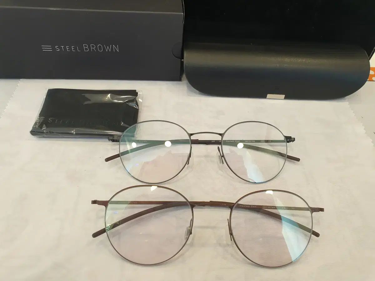 超軽量ドイツブランドメガネ スチールブラウン 正規品