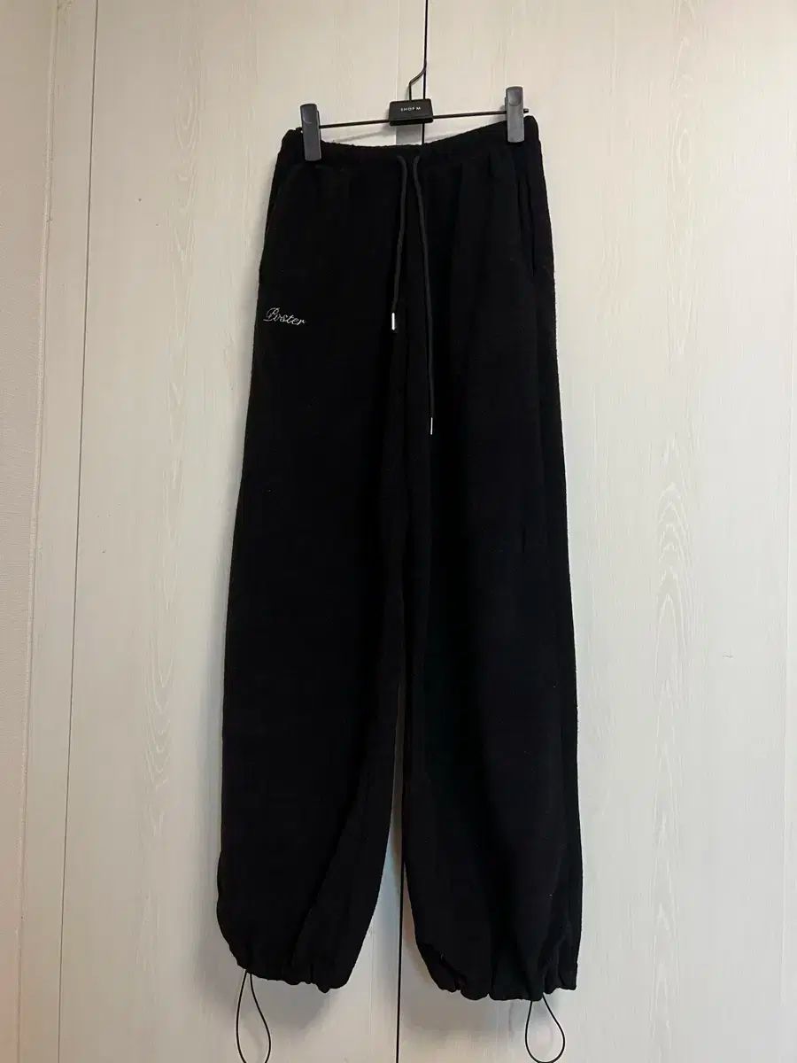 ポスター レタリング フレンチテリー ジョガー パンツ