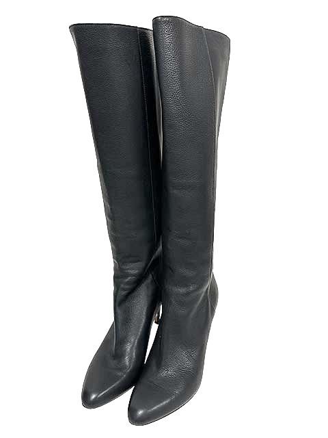 JIMMY CHOO ジミーチュウ 靴 ブーツ ブラック 8.5cmヒール 36 1|2＿S02＿s-0232-r02＿セルモアから