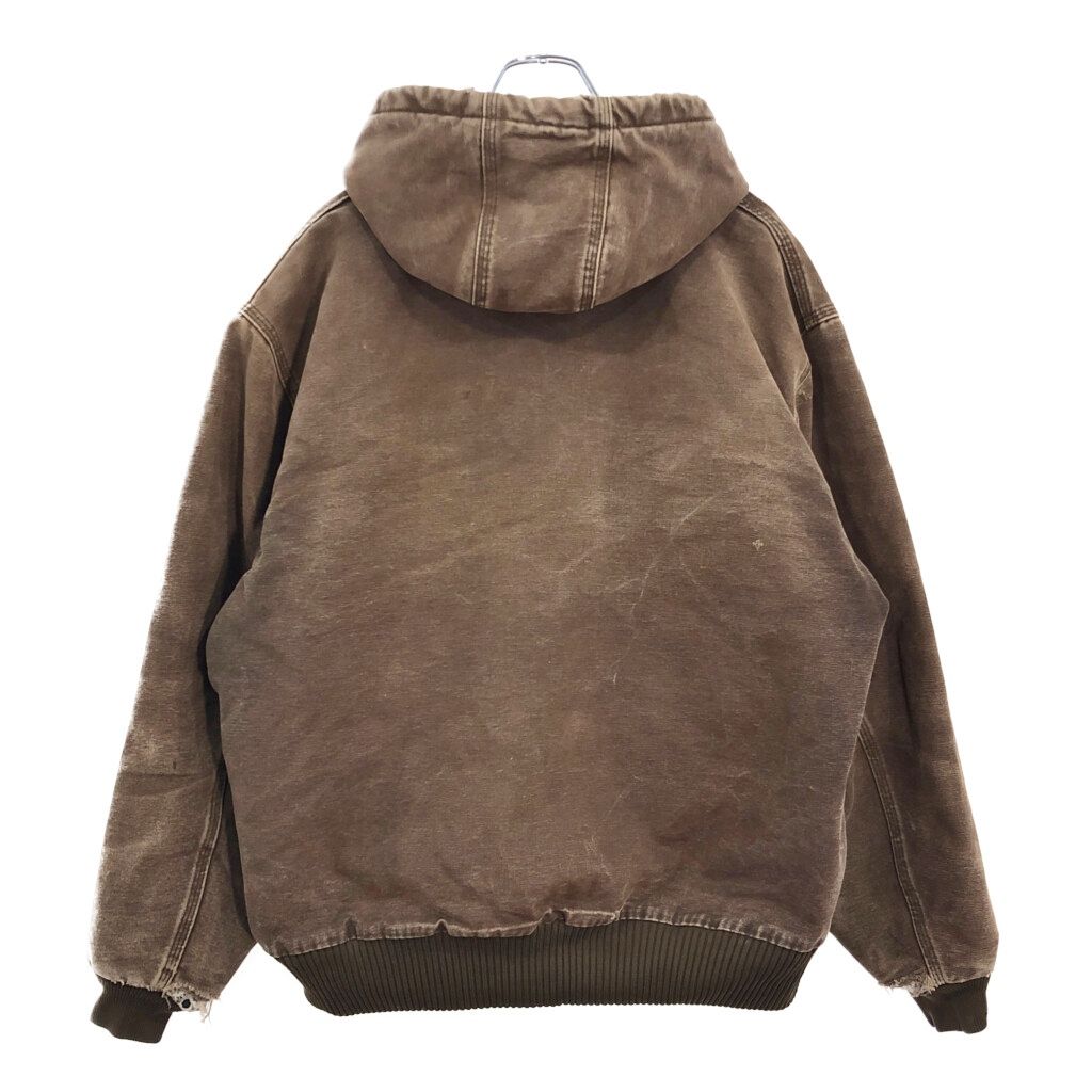 90年代 Carhartt カーハート アクティブジャケット ブラウン メンズ L 古着 V6430