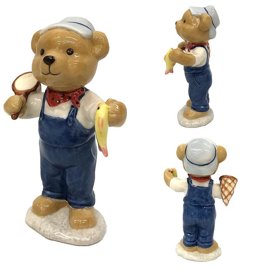 BING-CRONDHL ビング＆グロンダール フィギュリン くまの魚取り クマ 置物 人形 aq12182