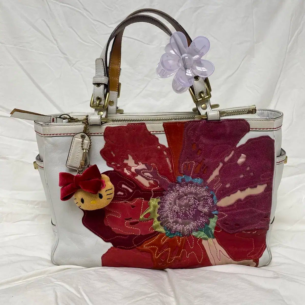 コーチ ポピー 花柄 リミテッド トートバッグ