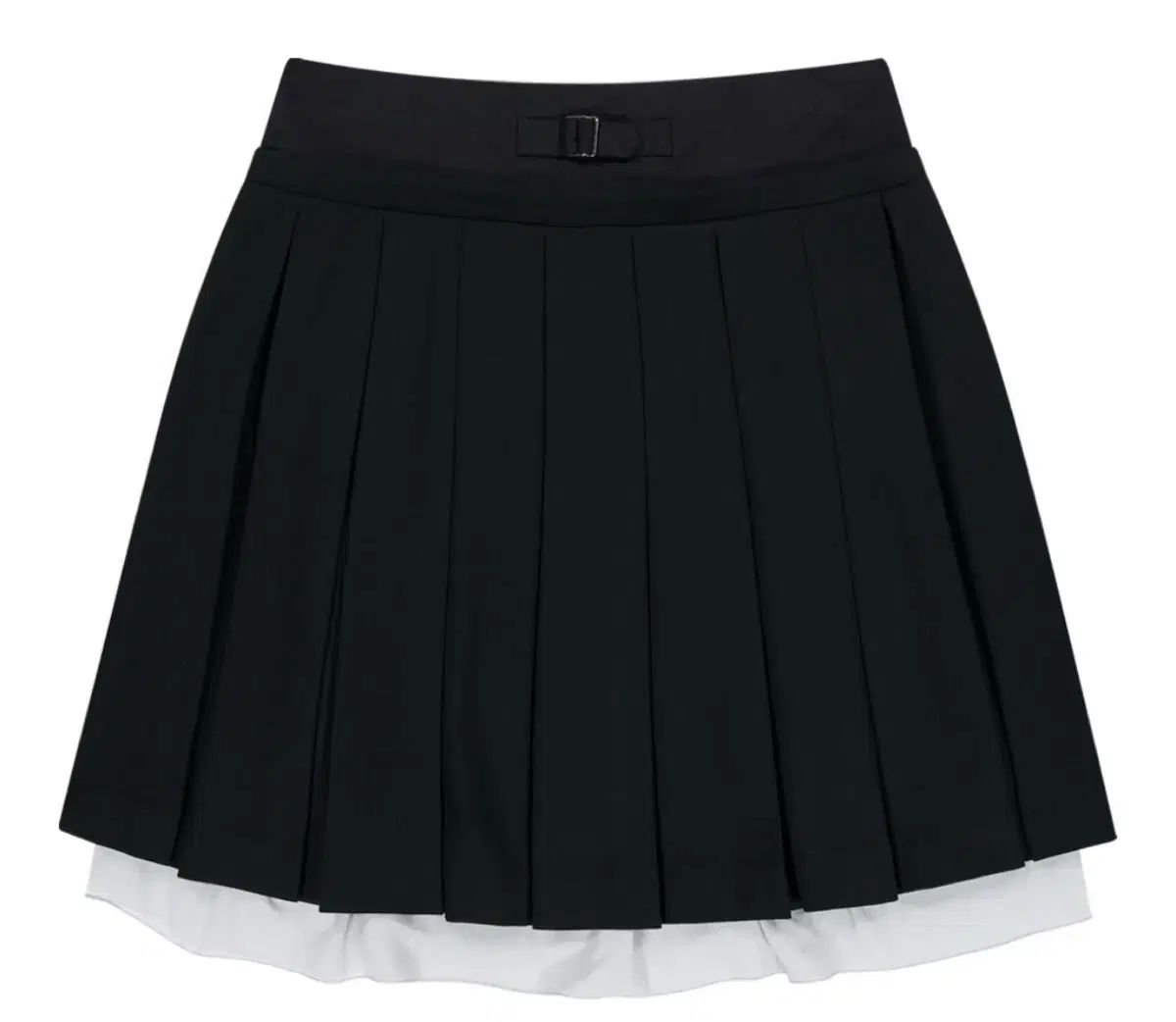 コイセイオ coyseio ダブル ウェスト プリーツ スカート ブラック 2サイズ