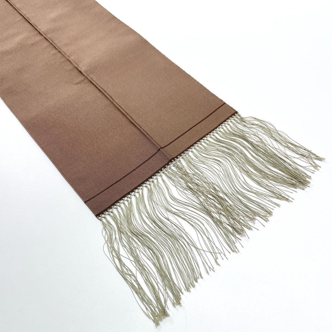  角帯 本つづれ帯 西陣織 伝統工芸士 峯陽作 正絹 小豆グレー 男着物 kimonolove リユース品 オゾン消臭サービス AO 0436 角帯 帯