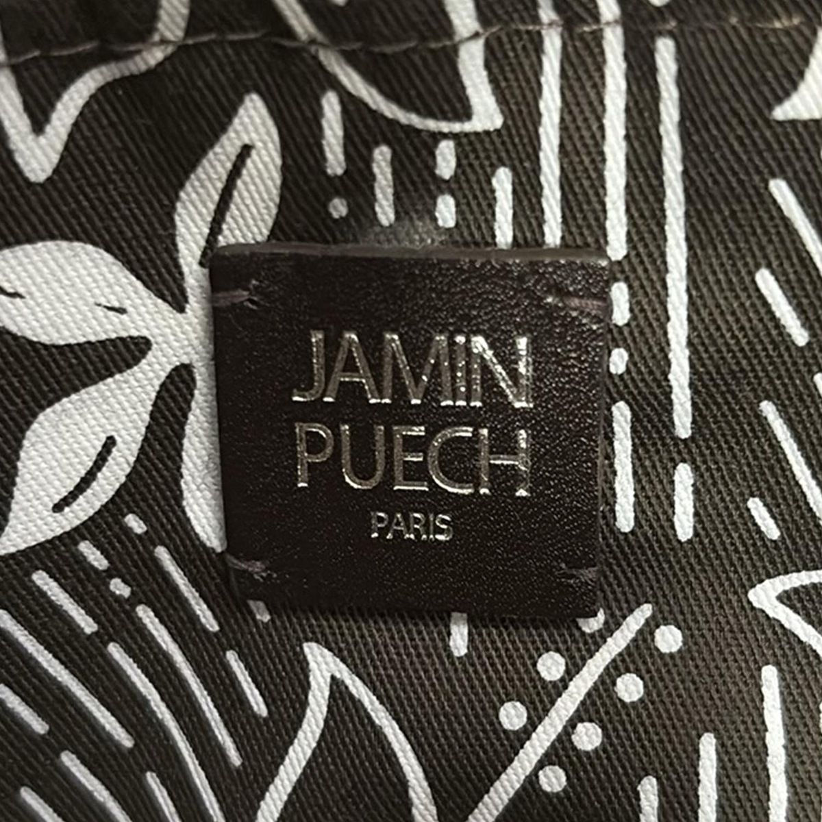 JAMIN PUECH ジャマンピエッシェ トートバッグ - ダークブラウン×ピンク×ベージュ レザー DECORATOM_COM_BR