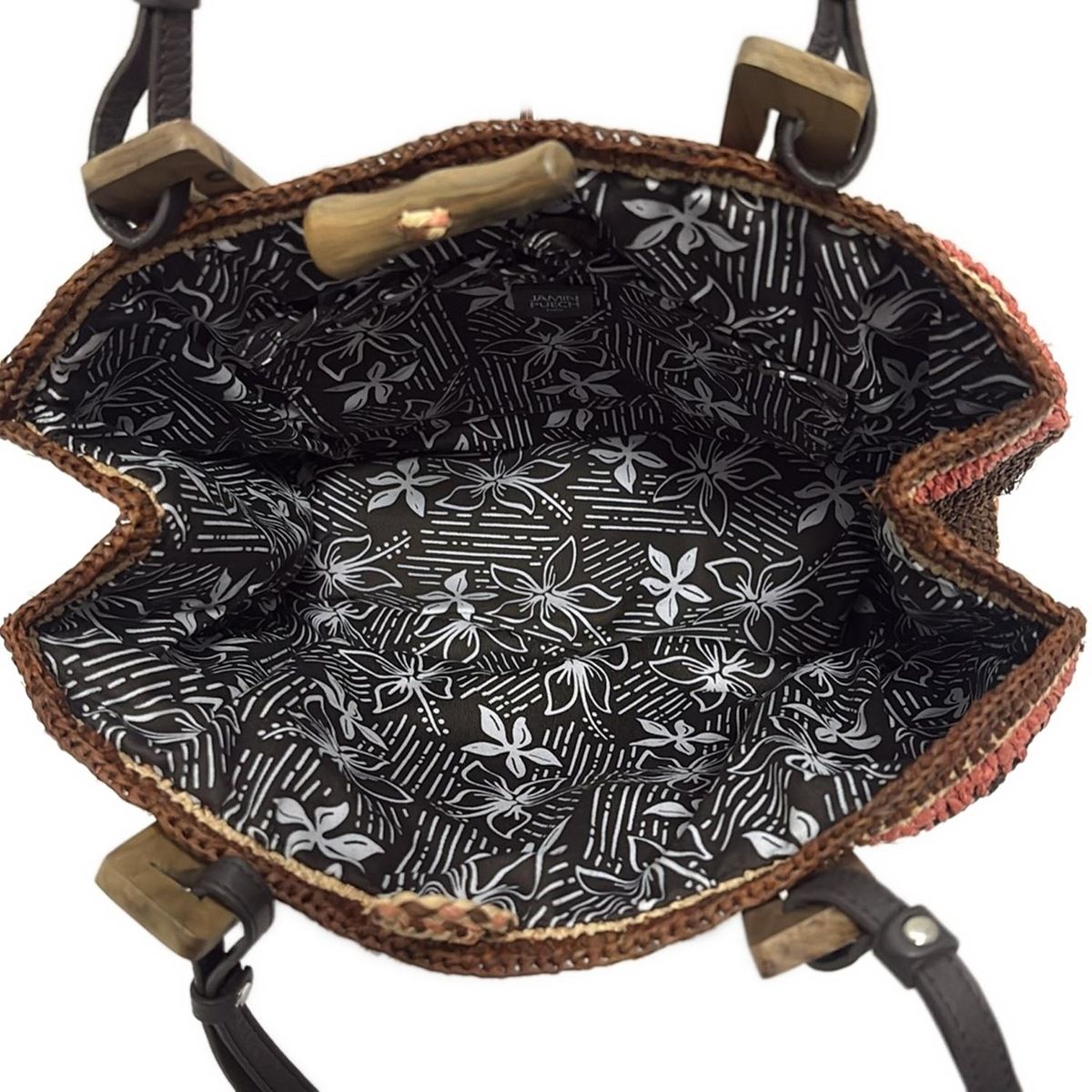 ダークブラウン×ピンク×ベージュ