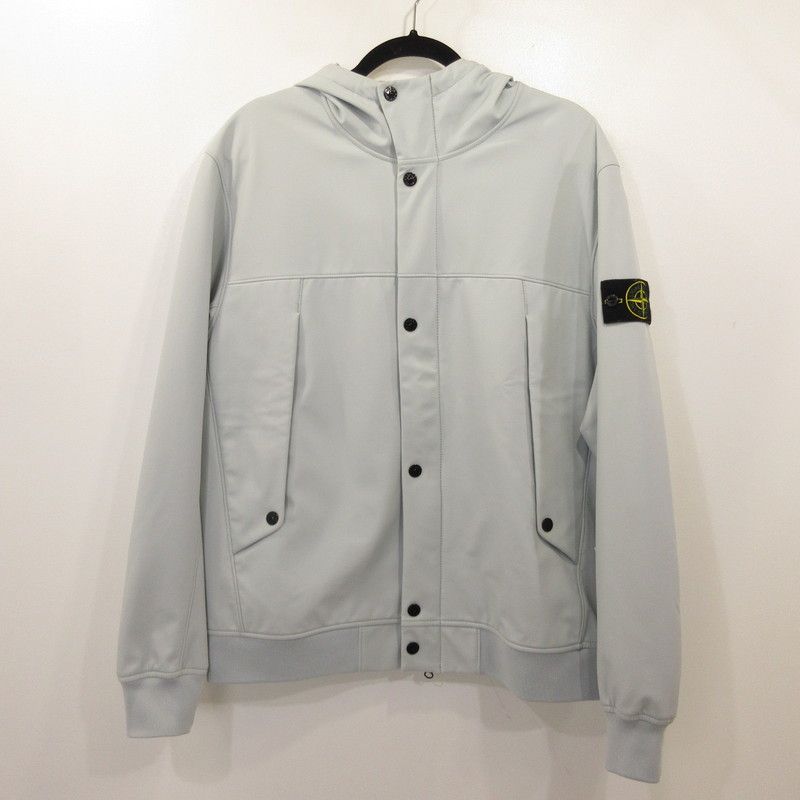 姫路東店 STONE ISLAND | ストーンアイランド フーデットジャケット LIGHT SOFT SHELL 801540227 ライトブルー サイズ L 108