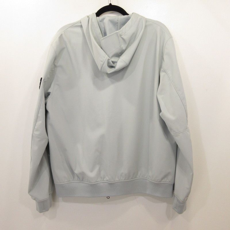 姫路東店 STONE ISLAND ストーンアイランド フーデットジャケット LIGHT SOFT SHELL 801540227 ライトブルー サイズ L 108