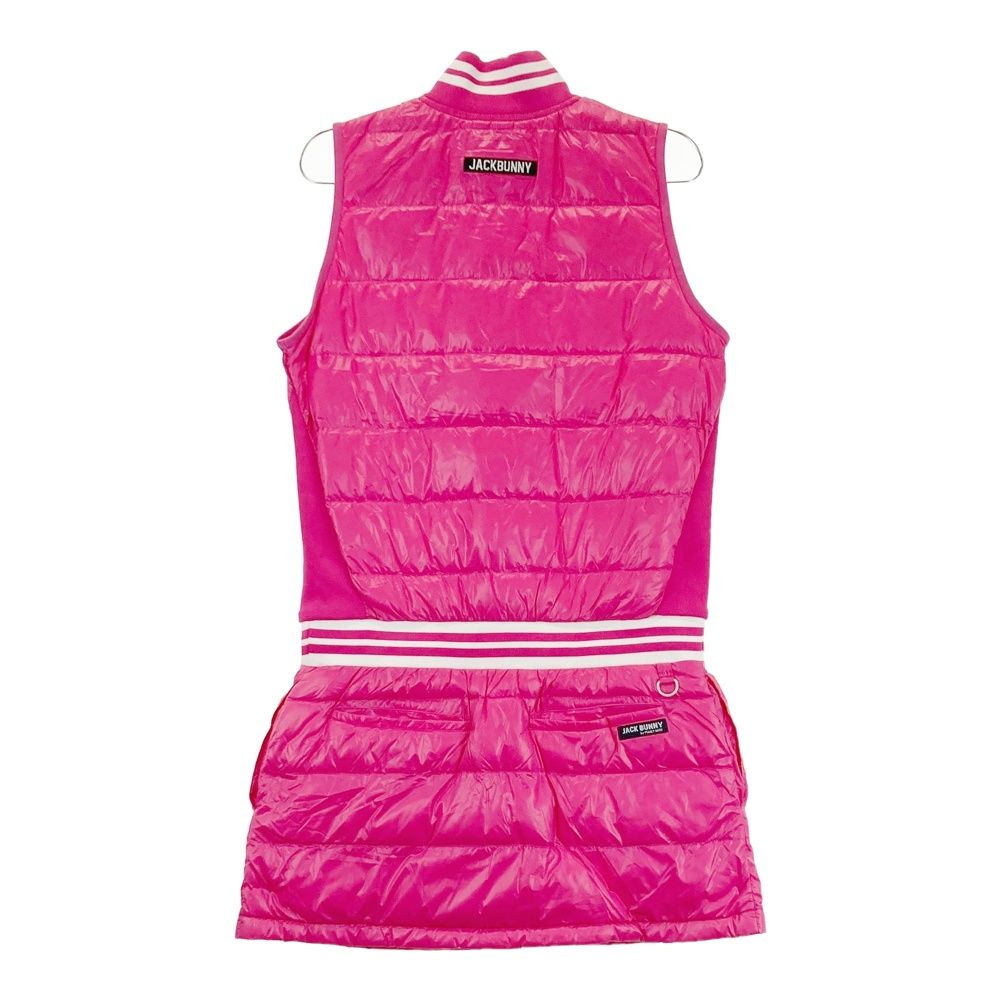 サイズ 1 JACK BUNNY ジャックバニー ノースリーブ ダウン ワンピース ピンク系 240101408010 ゴルフウェア レディース ストスト