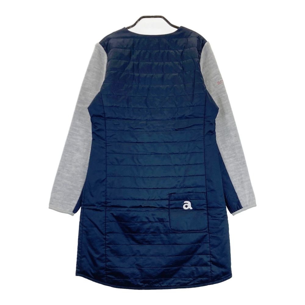 サイズ 36 ARCHIVIO アルチビオ 中綿 フルジップ ワンピース ネイビー系 240101408182 ゴルフウェア レディース ストスト