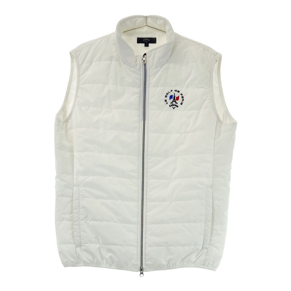 サイズ L CALLAWAY キャロウェイ 中綿ベスト ホワイト系 240101444649 ゴルフウェア メンズ ストスト