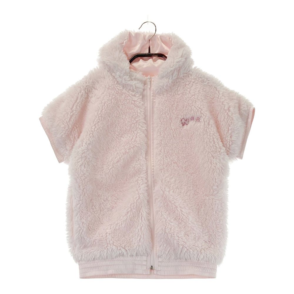 サイズ 36 ARCHIVIO アルチビオ 裏地付半袖ボアジップジャケット ピンク系 240101465883 ゴルフウェア レディース ストスト