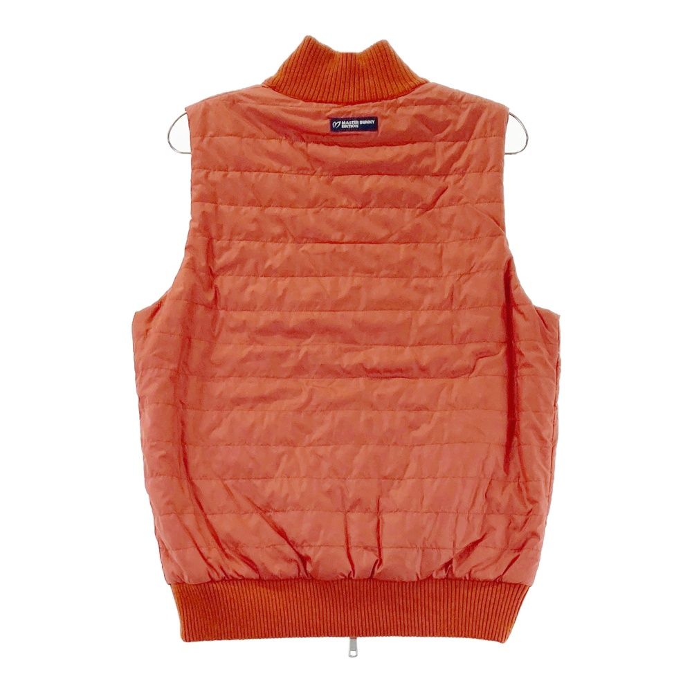 サイズ 4 MASTER BUNNY EDITION マスターバニーエディション リバーシブル 中綿ニット切替 ジップベスト オレンジ系 240101466587 ゴルフウェア メンズ ストスト
