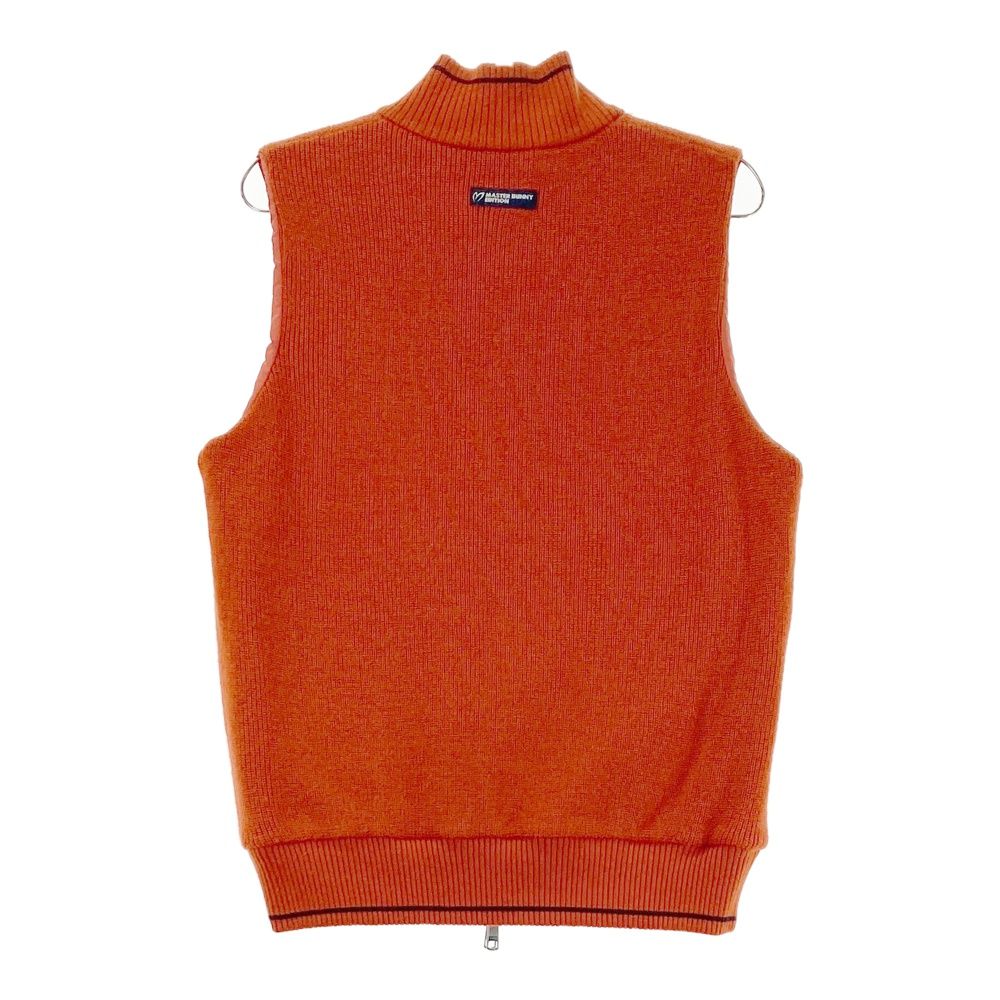 サイズ 4 MASTER BUNNY EDITION マスターバニーエディション リバーシブル 中綿ニット切替 ジップベスト オレンジ系 240101466587 ゴルフウェア メンズ ストスト LLC-HASEGAWATOSO_COM