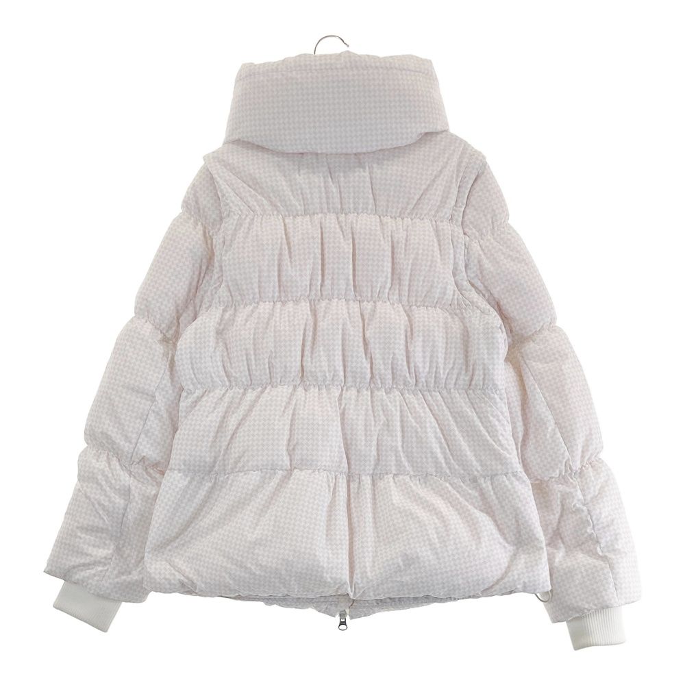 サイズ：L CALLAWAY キャロウェイ 2WAYダウンジャケット 総柄 ホワイト