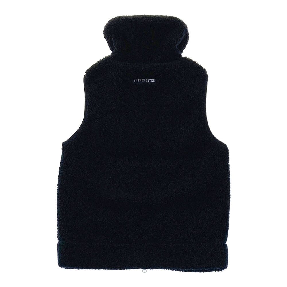 サイズ 0 PEARLY GATES パーリーゲイツ ボアジップベスト ネイビー系 240101504725 ゴルフウェア レディース ストスト