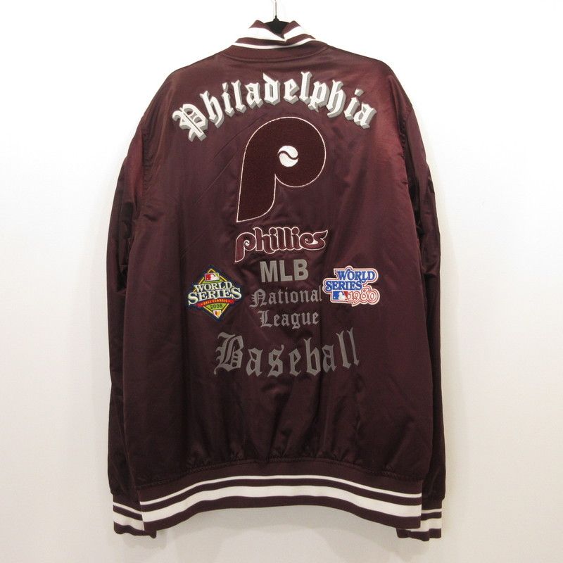 【送料無料期間限定】 姫路東店 PRO STANDARD プロ スタジャン PHILLIES ボルドー バーガンディーｻｲｽﾞ 3XL 93