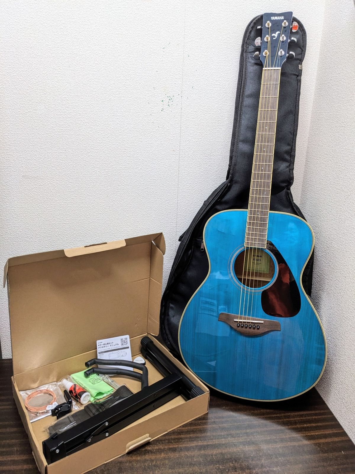 ◎YAMAHA アコースティックギター FS820 ターコイズ アクセサリーセット付