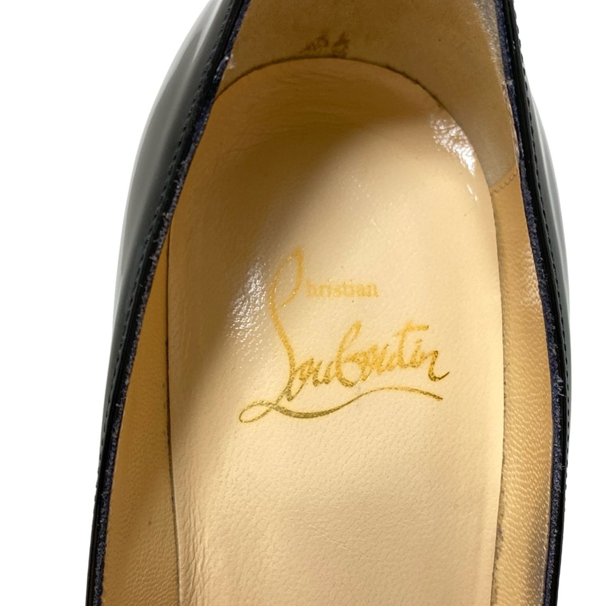  クリスチャンルブタン パンプス 36 レディース - 黒 アウトソール張替済 レザー ハイヒール パンプス パンプス