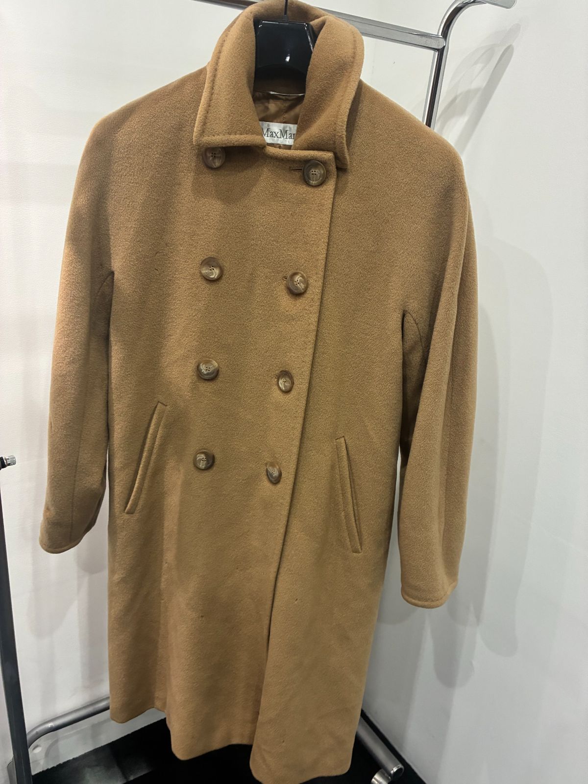 マックスマーラ ロングコート キャメル カシミヤ混 40 D25081545