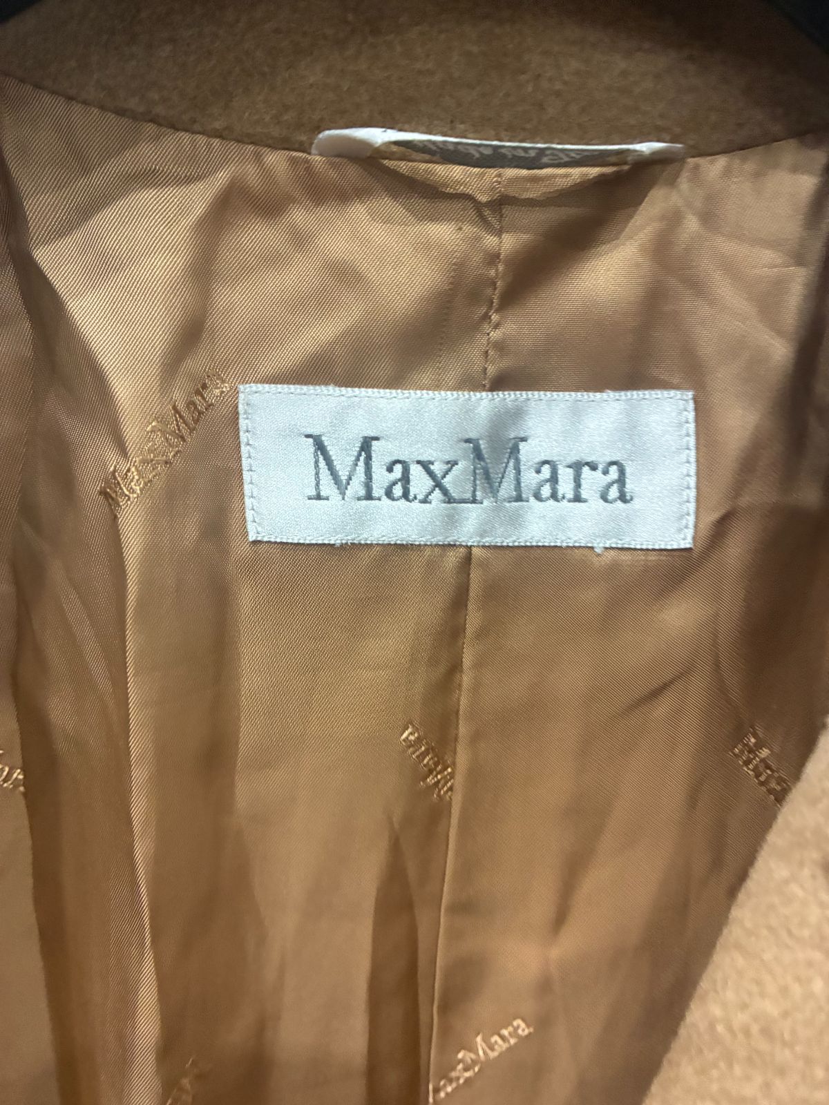  マックスマーラ ロングコート キャメル カシミヤ混 40 ロングコート ジャケット アウター