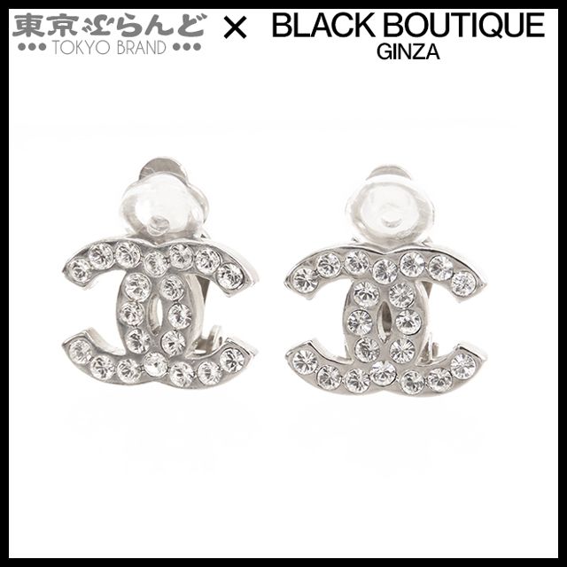 シャネル CHANEL ココマーク イヤリング シルバー メタル ラインストーン 07V レディース 101827828