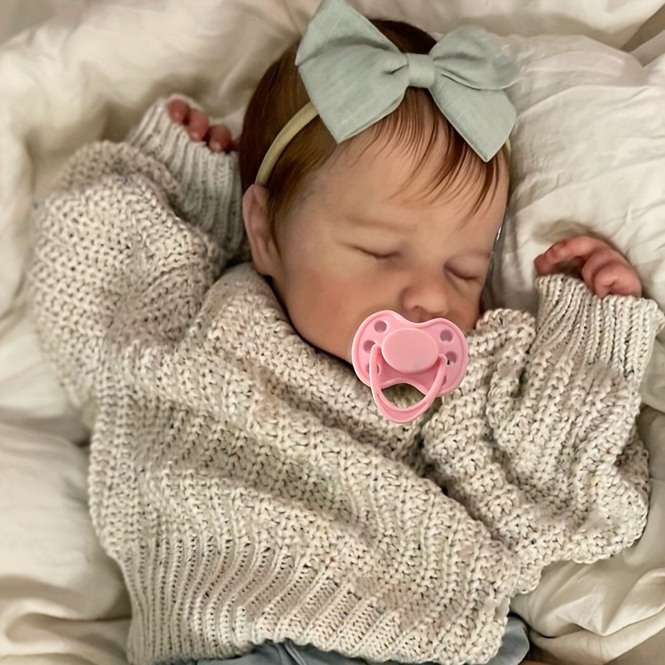 まるで本物 20インチ リボーンベビードール 3Dペイント 静脈までリアル 手植えの髪 柔らかいクロスボディ ビニール製手足 哺乳瓶 おしゃぶり付き 3歳～ 誕生日 クリスマスプレゼントに