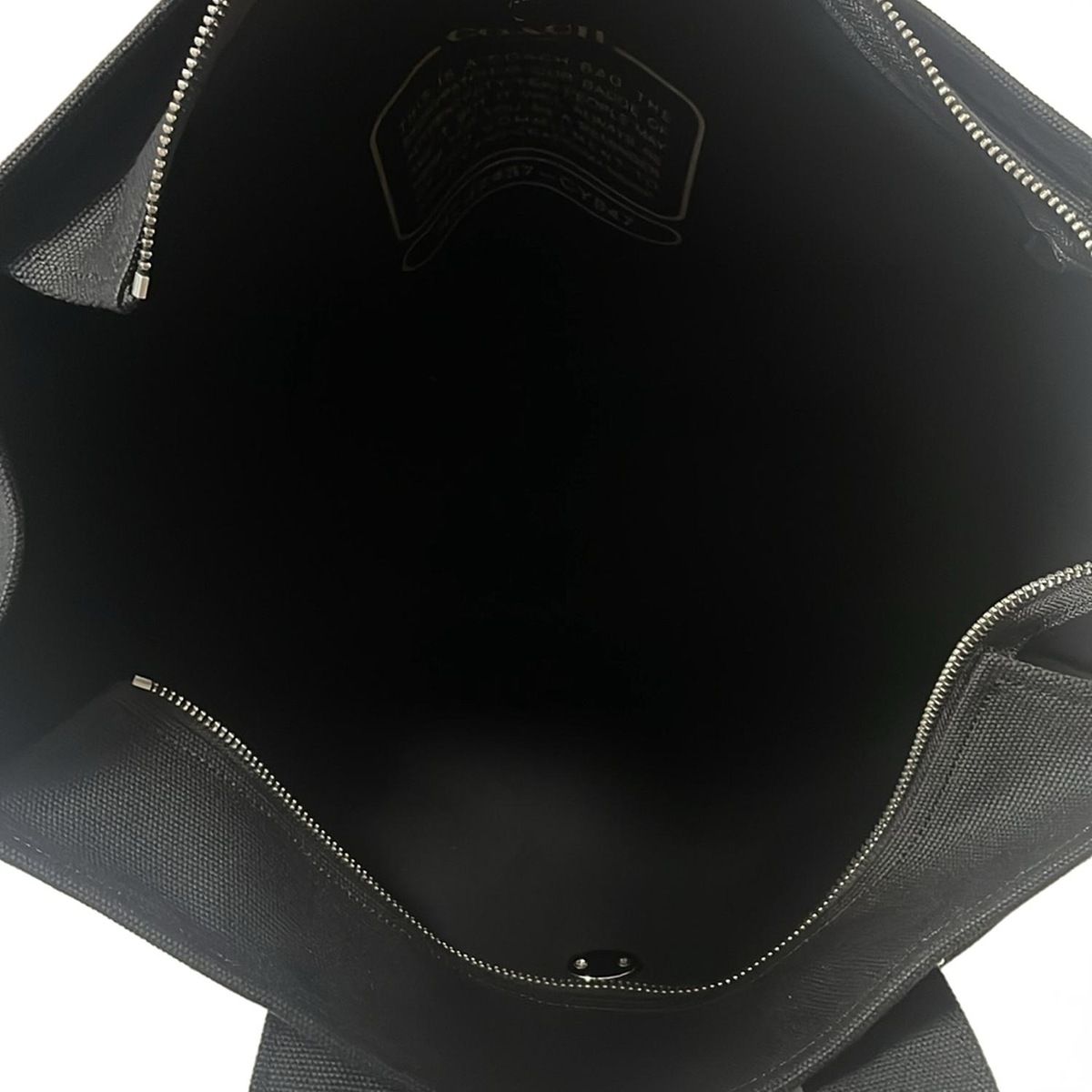 本当にお買い得です！ COACH コーチ トートバッグ カーゴ トート バッグ 42 CY847 黒×ベージュ 旬な