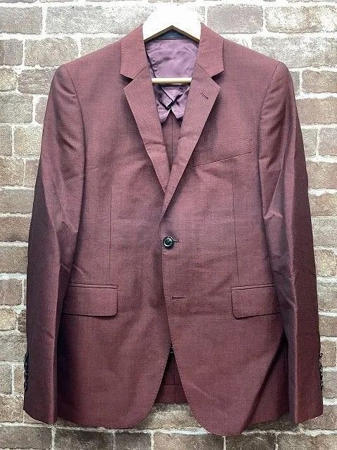 Paul Smith WOVEN IN ENGLAND BY CLISSOLD 2019年 19SS ポールスミス クリソルド セットアップ スーツ エンジ ボルドー ワインレッド 赤系 PF-ST-39677 日本製 _67