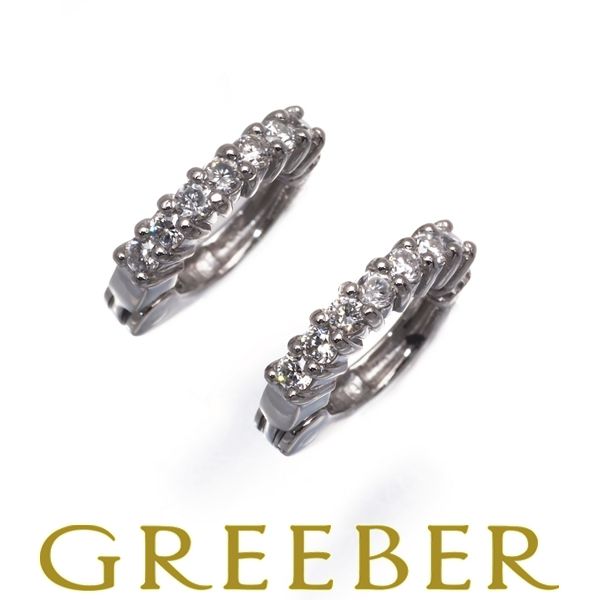 ダイヤ ダイヤモンド 0.10ct|0.10ct イヤーカフ フープ イヤリング Pt900 175776