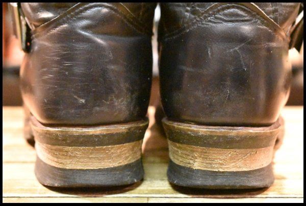  10 5 D PT 91刺繍 レッドウィング 2268 エンジニア ブラッククローム スチールトゥ プルオン ブーツ redwing FJ 283 エンジニアブーツ ブーツ 革靴