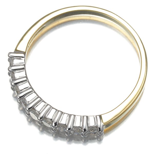 ポンテヴェキオ リング ダイヤ ダイヤモンド 0.32ct 10号 K18YG/WG  