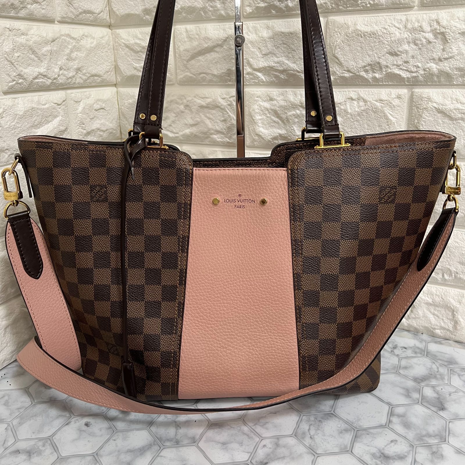 超美品】 ヴィトン ダミエ ジャージー 2way ハンドバッグ ＃113 - メルカリ