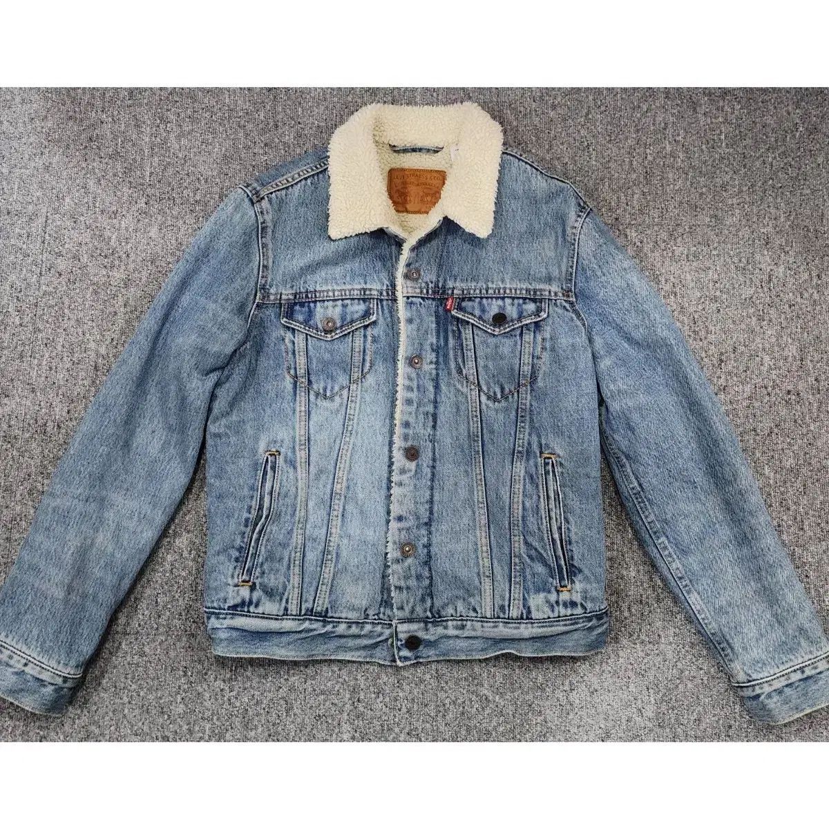リーバイス シェルパ トラッカー デニムジャケット S