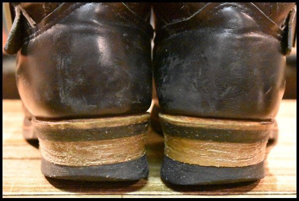  8 D PT 99プリント 旧シルエット 03年 レッドウィング 2268 エンジニア 黒 ブラック スチールトゥ ブーツ redwing FJ 284 エンジニアブーツ ブーツ 革靴