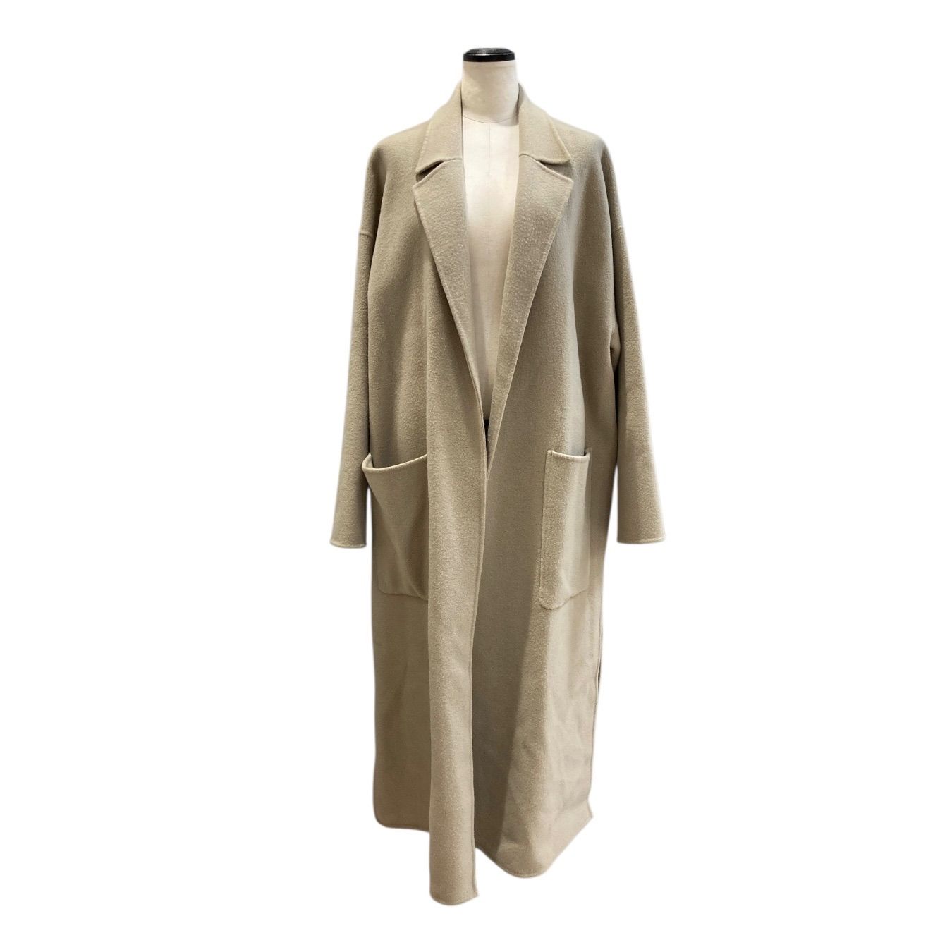 Adam et Rope' アダムエロペ 140's ウールダブルメルトンリバー ロング