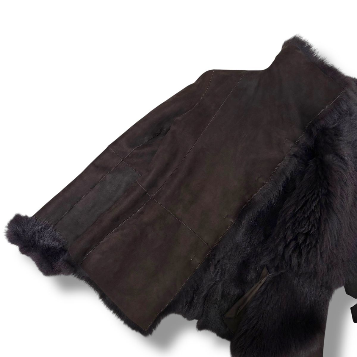 え沖】JOSEPH ジョゼフ リアルムートンジャケット ラムレザー シープ