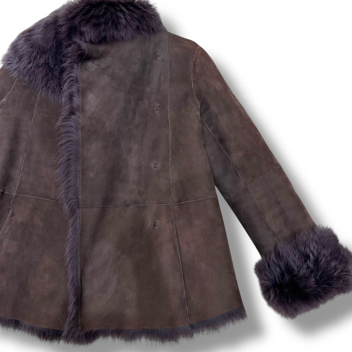 え沖】JOSEPH ジョゼフ リアルムートンジャケット ラムレザー シープ