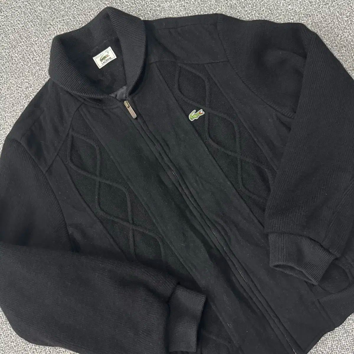 ラコステ ショール ニット ブルゾン ジャケット