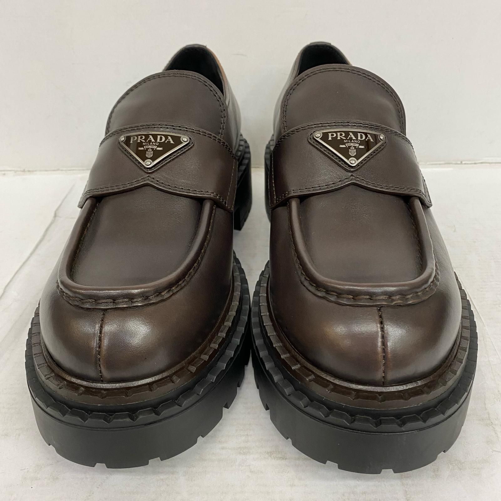 PRADA プラダ その他靴 レザー ローファー 2 DE 148 26.5 cm 135