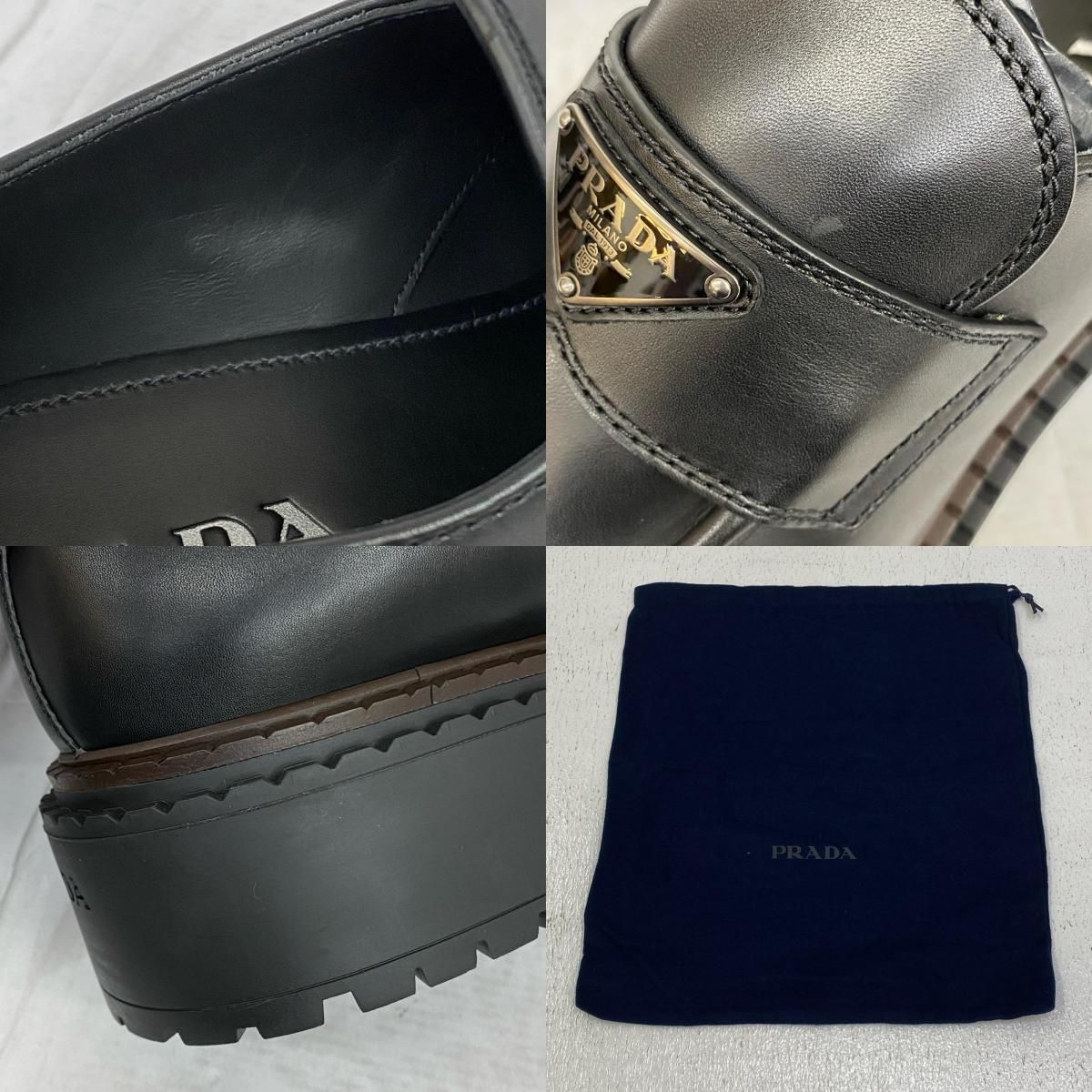  PRADA プラダ その他靴 レザー ローファー 2 DE 148 27 cm 135 その他 靴