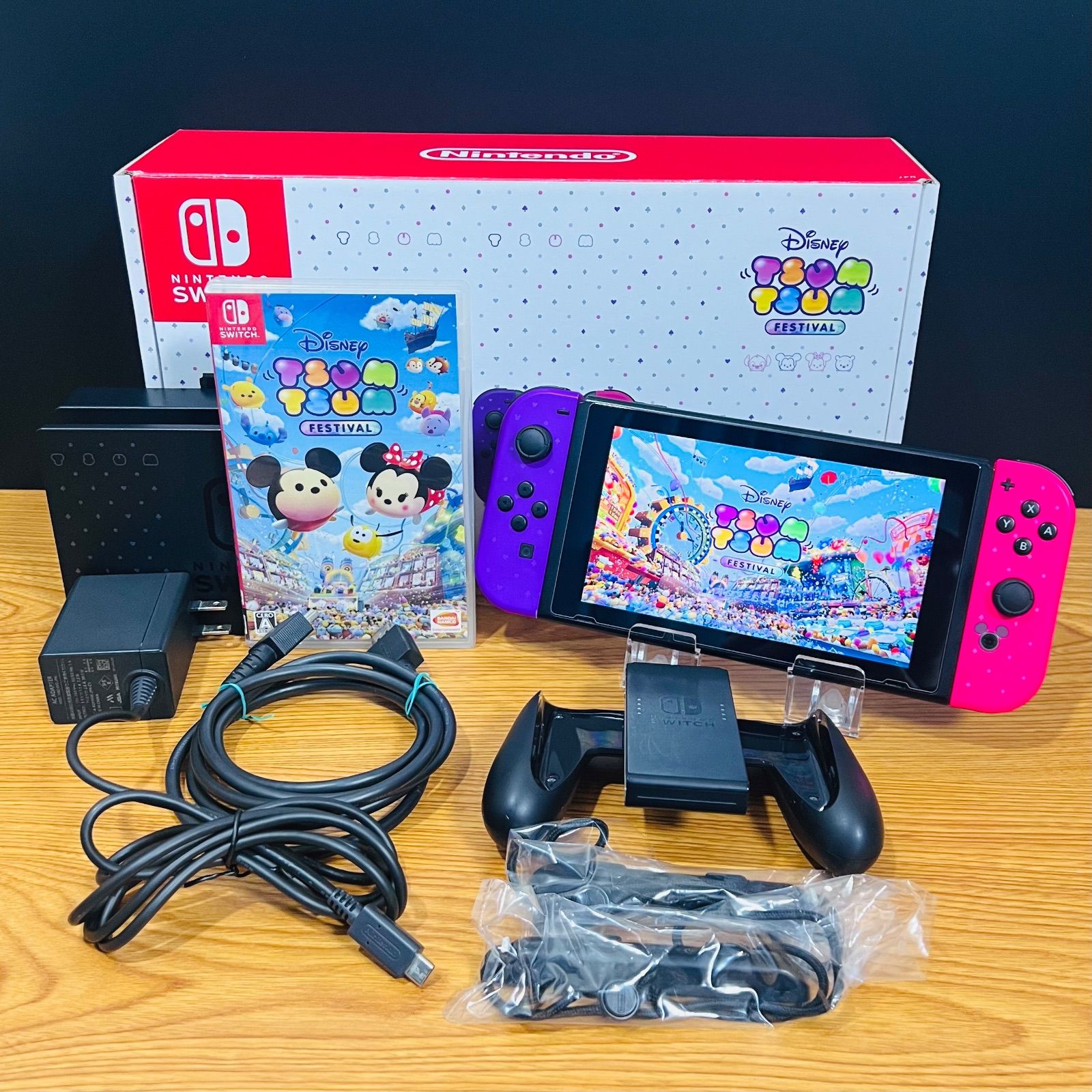 Nintendo Switch ディズニー ツムツムフェスティバルセット 動作 済み 液晶フィルム付き